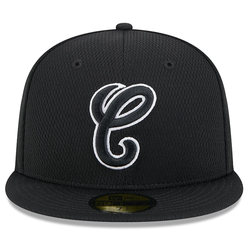 Men's New Era Black Chicago White Sox 2025 MLB Clubhouse 59FIFTY Fitted Hat