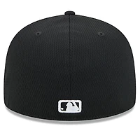Men's New Era Black Chicago White Sox 2025 MLB Clubhouse 59FIFTY Fitted Hat