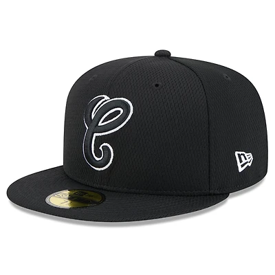 Men's New Era Black Chicago White Sox 2025 MLB Clubhouse 59FIFTY Fitted Hat