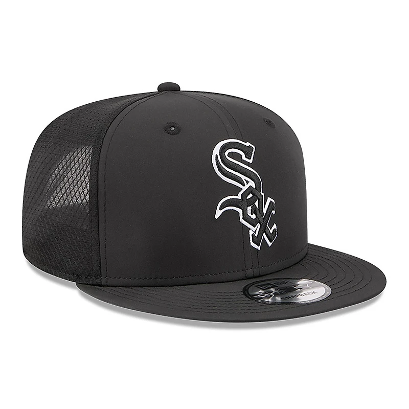 Men's New Era Black Chicago White Sox 2026 Batting Practice 9FIFTY Snapback Hat