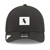 Casquette ajustable New Era noire pour homme Chicago White Sox 2026 Clubhouse 9FORTY A-Frame