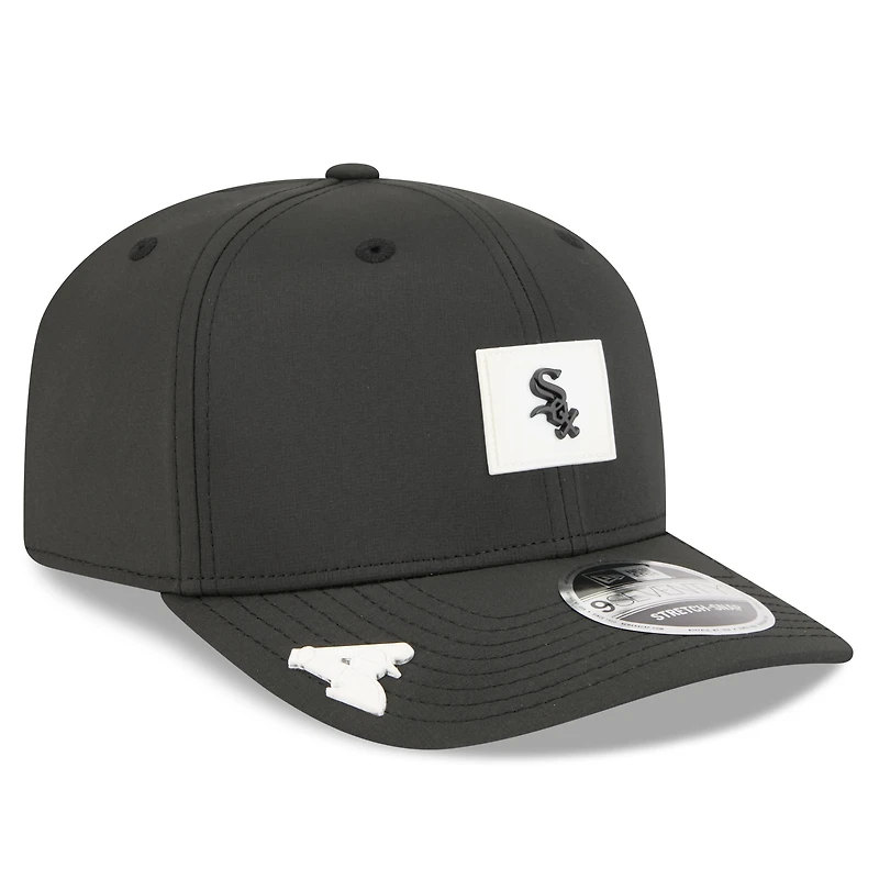 Casquette ajustable New Era noire pour homme Chicago White Sox 2026 Clubhouse 9SEVENTY