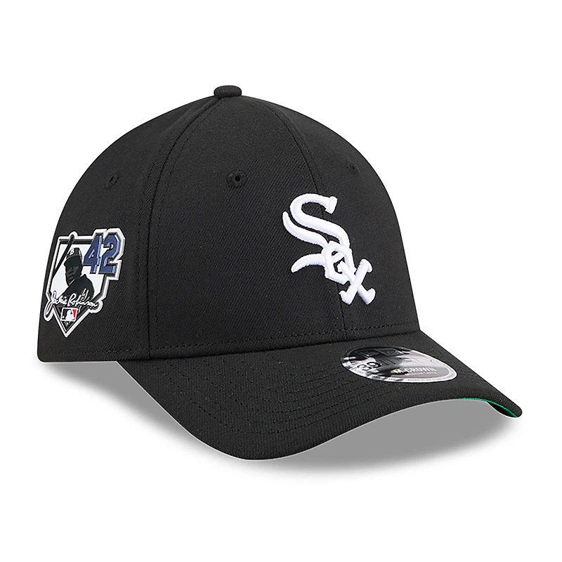 Men's New Era Black Chicago White Sox 2026 Jackie Robinson Day 39THIRTY M-Crown Flex Hat