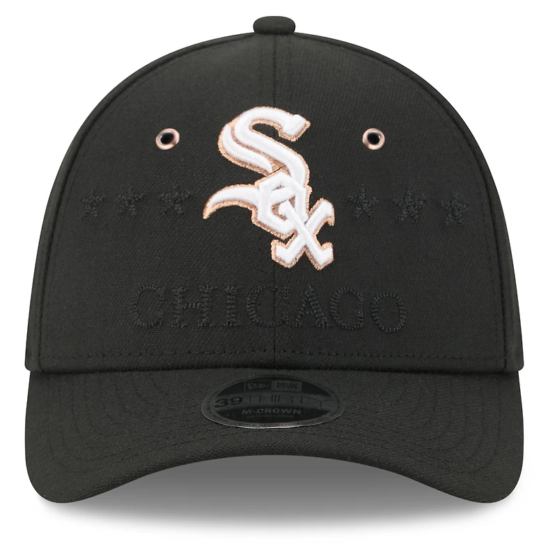 Casquette New Era noire pour homme Chicago White Sox, édition spéciale match des étoiles de la MLB 2026, modèle 39THIRTY Flex