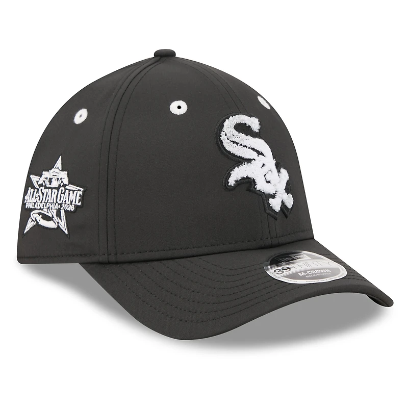 Men's New Era Black Chicago White Sox 2026 MLB All-Star Game Workout 39THIRTY M-Crown Flex Hat