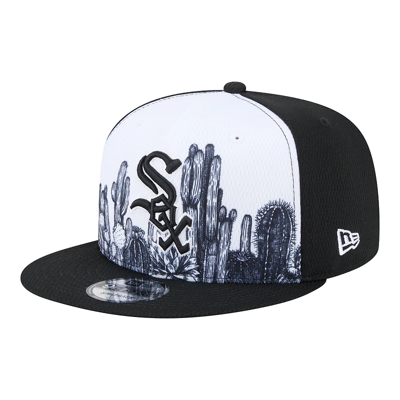 Casquette snapback New Era noire pour homme, Chicago White Sox, pack d'entraînement de printemps 2026, Grow 9FIFTY