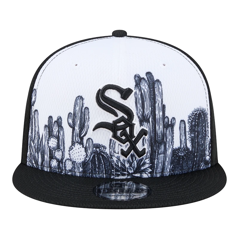 Men's New Era Black Chicago White Sox 2026 Spring Training Fan Pack Grow 9FIFTY Snapback Hat