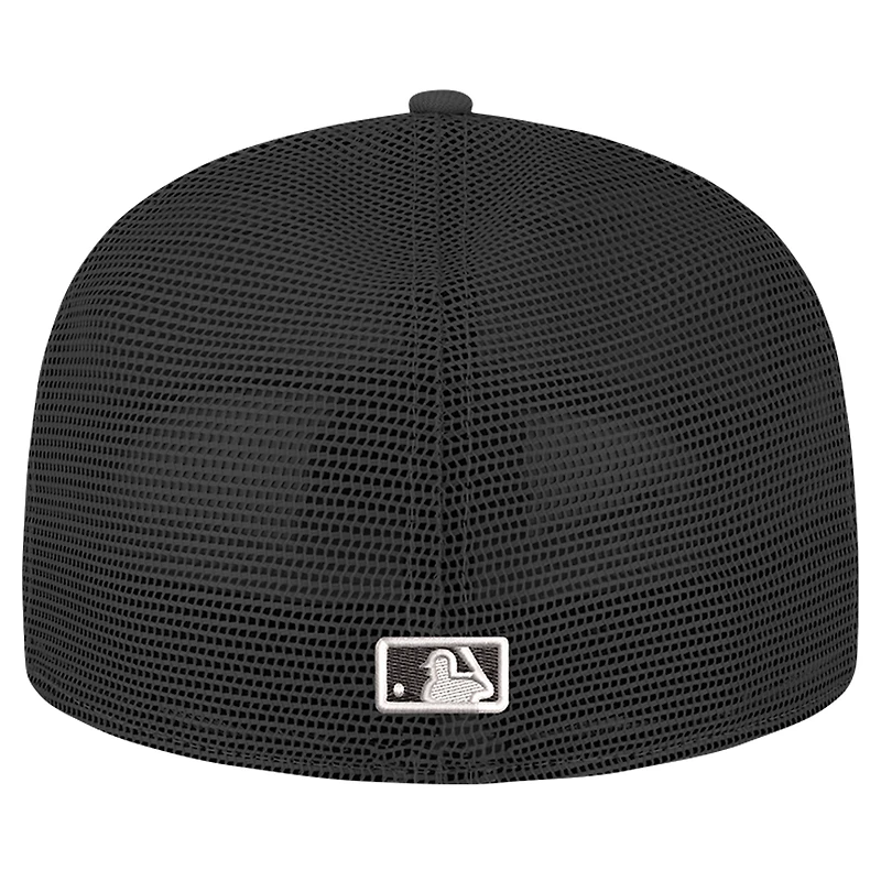 Men's New Era Black Chicago White Sox 59FIFTY Trucker Fitted Hat