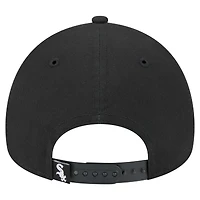 Men's New Era Black Chicago White Sox 9FORTY A-Frame Adjustable Hat