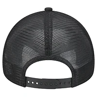 Men's New Era Black Chicago White Sox 9FORTY A-Frame Trucker Adjustable Hat