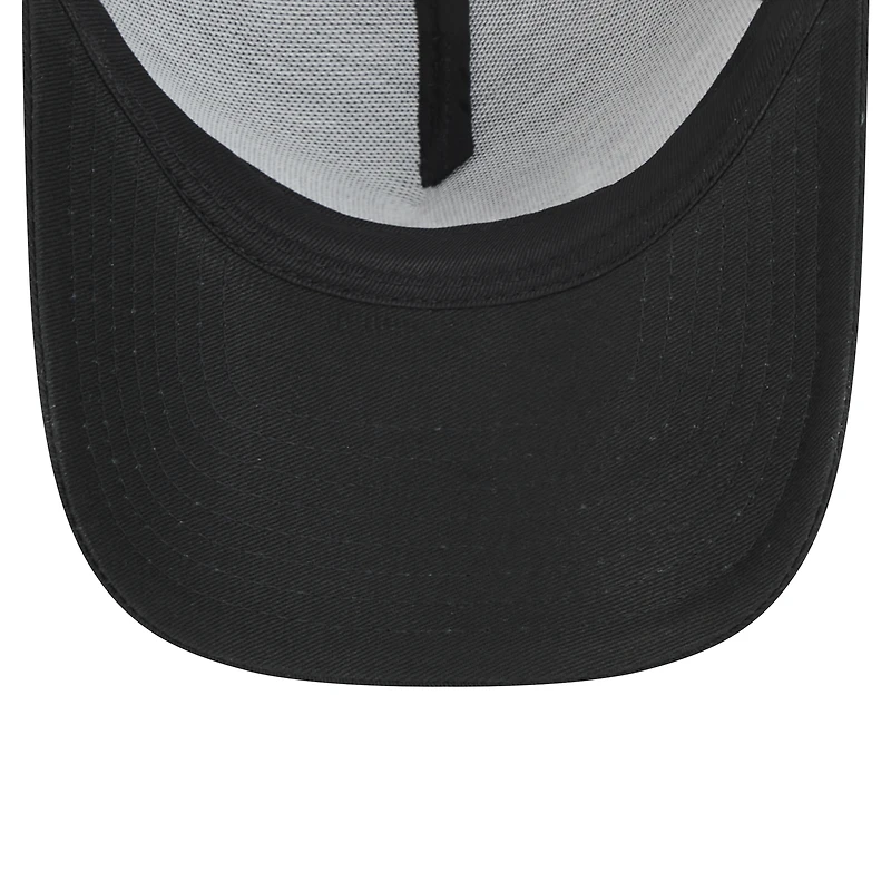 Casquette ajustable 9FORTY A-Frame Trucker noire des Chicago White Sox pour homme de New Era