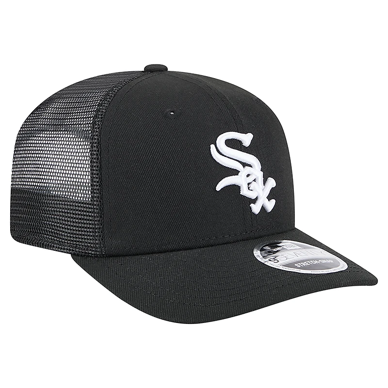 Men's New Era Black Chicago White Sox 9SEVENTY COOLERA Trucker Adjustable Hat