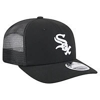 Men's New Era  Black Chicago White Sox 9SEVENTY COOLERA Trucker Adjustable Hat