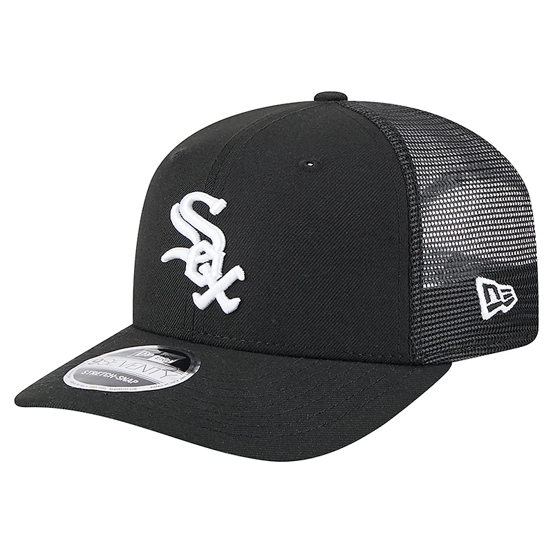 Men's New Era Black Chicago White Sox 9SEVENTY COOLERA Trucker Adjustable Hat