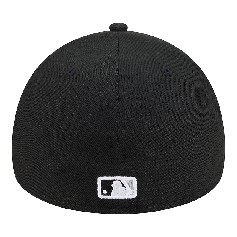 Men's New Era Black Chicago White Sox A-Frame 59FORTY Fitted Hat