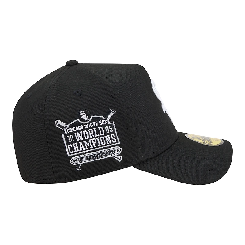 Men's New Era Black Chicago White Sox A-Frame 59FORTY Fitted Hat