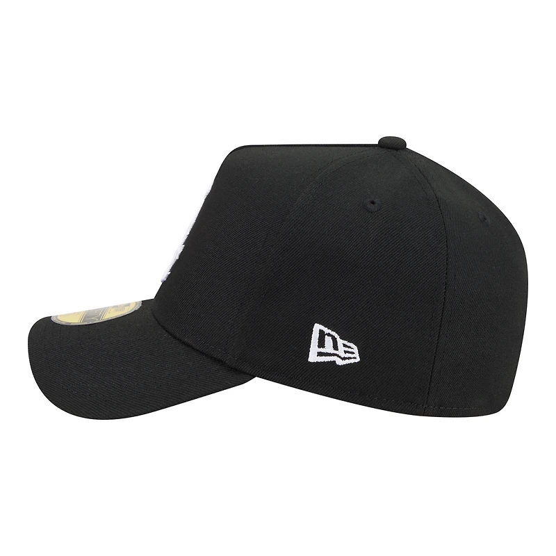 Casquette ajustée New Era noire pour homme Chicago White Sox, modèle A-Frame 59FORTY