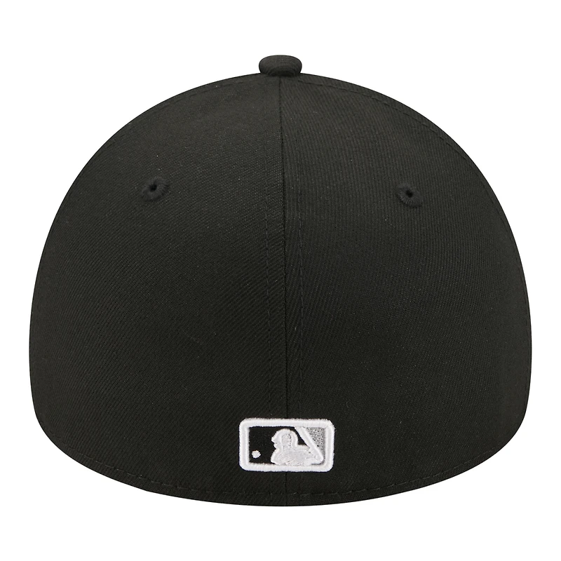 Casquette ajustée New Era noire pour homme Chicago White Sox, modèle A-Frame 59FORTY