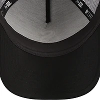 Men's New Era Black Chicago White Sox A-Frame 9FORTY Trucker Adjustable Hat