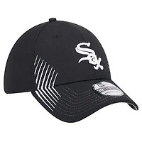Casquette flexible Active Dash Mark 39THIRTY des Chicago White Sox New Era pour hommes, noire