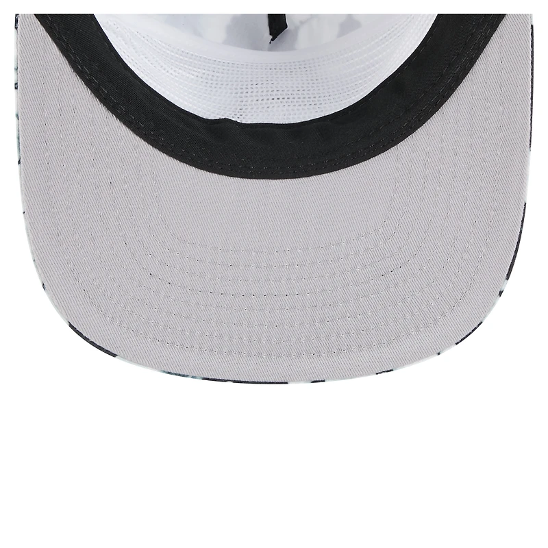 Men's New Era Black Chicago White Sox Adventure Pattern Golfer Trucker Snapback Hat