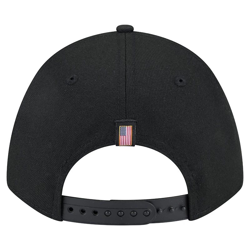 Casquette ajustable New Era noire Chicago White Sox American Flag 9FORTY M-Crown A-Frame pour homme
