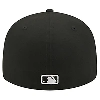 Men's New Era Black Chicago White Sox Americana Bald Eagle Pre-Curved 59FIFTY Fitted Hat