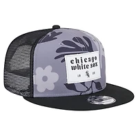 Men's New Era Black Chicago White Sox Bikini Bottom Trucker 9FIFTY Snapback Hat