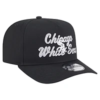 Casquette snapback 9FIFTY A-Frame noire à point de chaînette pour homme New Era Chicago White Sox