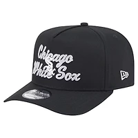 Casquette snapback 9FIFTY A-Frame noire à point de chaînette pour homme New Era Chicago White Sox
