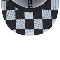 Casquette ajustée 59FIFTY sous-visière à carreaux noire Chicago White Sox New Era pour homme