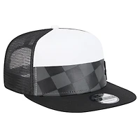 Men's New Era Black Chicago White Sox Checkmate Trucker 9FIFTY Snapback Hat