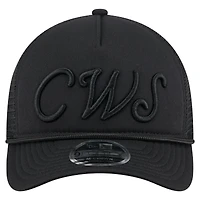Casquette camionneur ajustable New Era noire Chicago White Sox City Initial 9FORTY pour homme