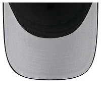 Men's New Era Black Chicago White Sox City Initial 9FORTY A-Frame M-Crown Adjustable Trucker Hat