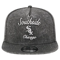 Casquette snapback New Era 9FIFTY noire pour homme, avec slogan des White Sox de Chicago.