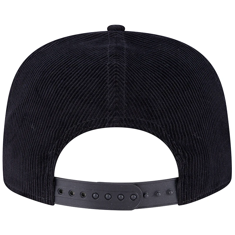 Men's New Era Black Chicago White Sox Corduroy Filigree Golfer Adjustable Hat
