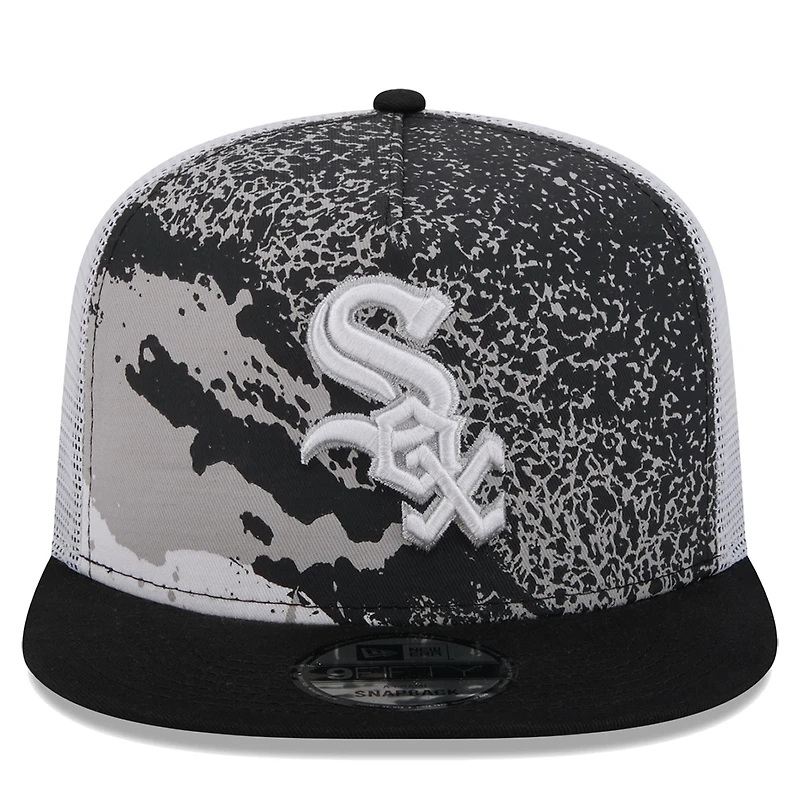 Casquette Snapback 9FIFTY Chicago White Sox Court Sport New Era pour homme, noire