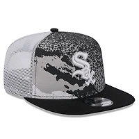 Men's New Era Black Chicago White Sox Court Sport 9FIFTY Snapback Hat
