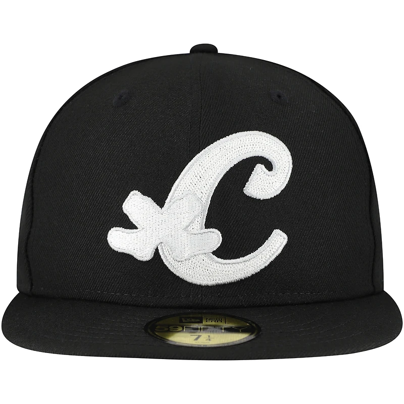 Men's New Era Black Chicago White Sox  Duo Logo 2.0 59FIFTY Fitted Hat