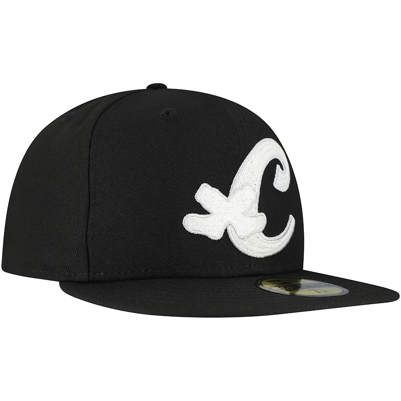 Men's New Era Black Chicago White Sox  Duo Logo 2.0 59FIFTY Fitted Hat