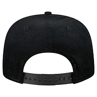 Men's New Era  Black Chicago White Sox Full Circle Corduroy Golfer Adjustable Hat