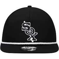 Men's New Era Black Chicago White Sox Golfer Snapback Hat