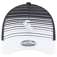 Men's New Era  Black Chicago White Sox Gradient 9FORTY M-Crown Adjustable Hat