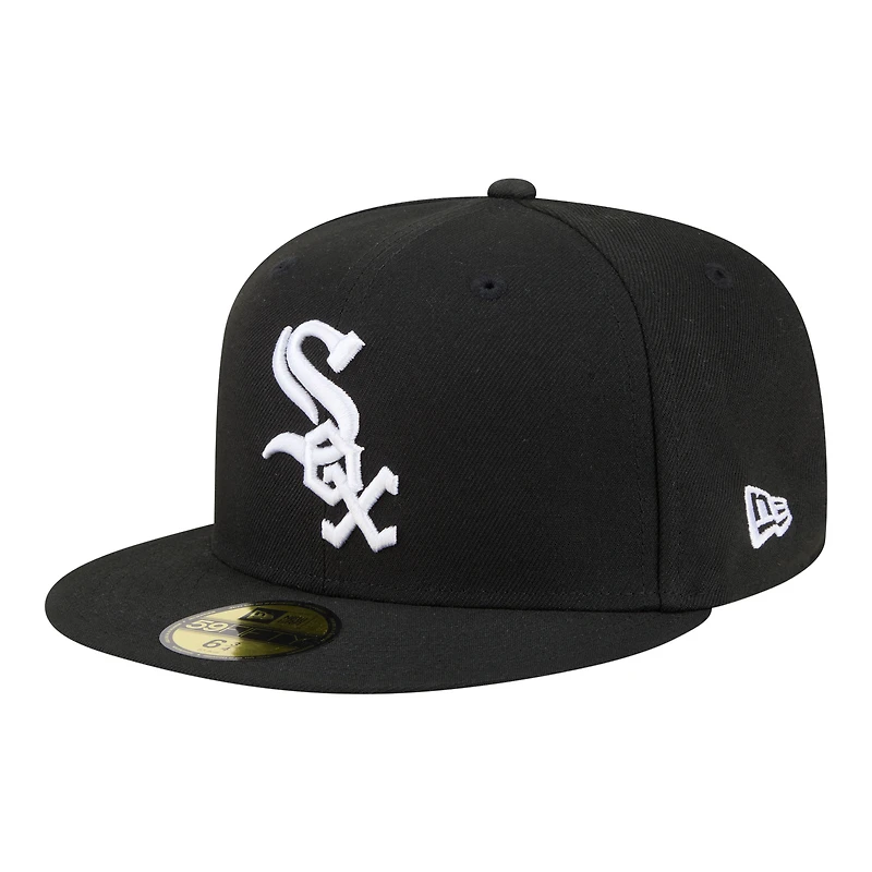 Men's New Era Black Chicago White Sox Hidden Hit 59FIFTY Fitted Hat