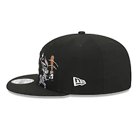 Men's New Era Black Chicago White Sox Looney Tunes Bugs Bunny 9FIFTY Snapback Hat