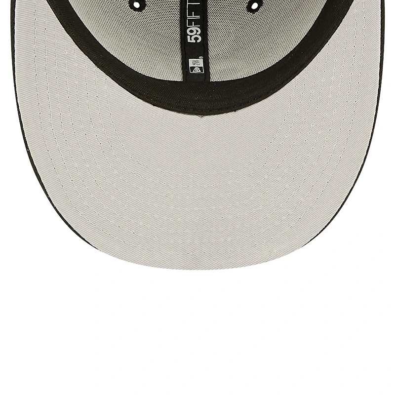 Casquette ajustée 59FIFTY Low Profile des Chicago White Sox New Era pour hommes, noire