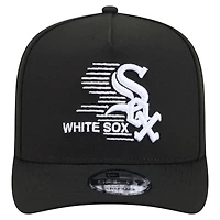 Men's New Era  Black Chicago White Sox Motion A-Frame 9FIFTY Snapback Hat