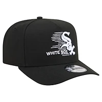 Men's New Era  Black Chicago White Sox Motion A-Frame 9FIFTY Snapback Hat
