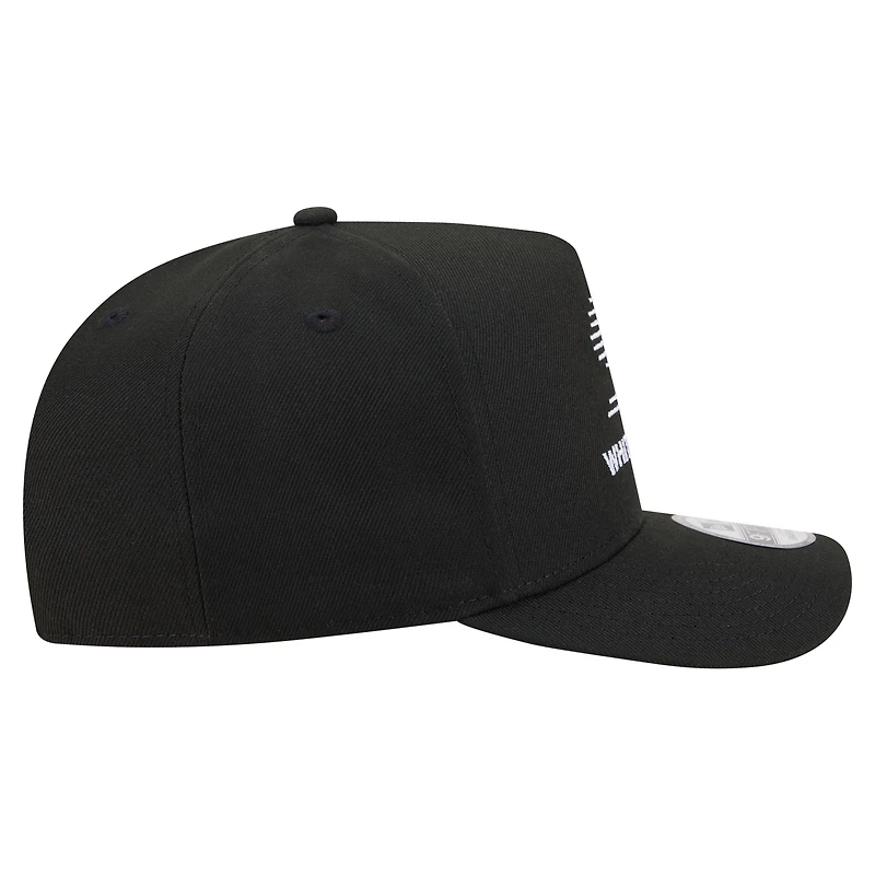 Men's New Era Black Chicago White Sox Motion A-Frame 9FIFTY Snapback Hat