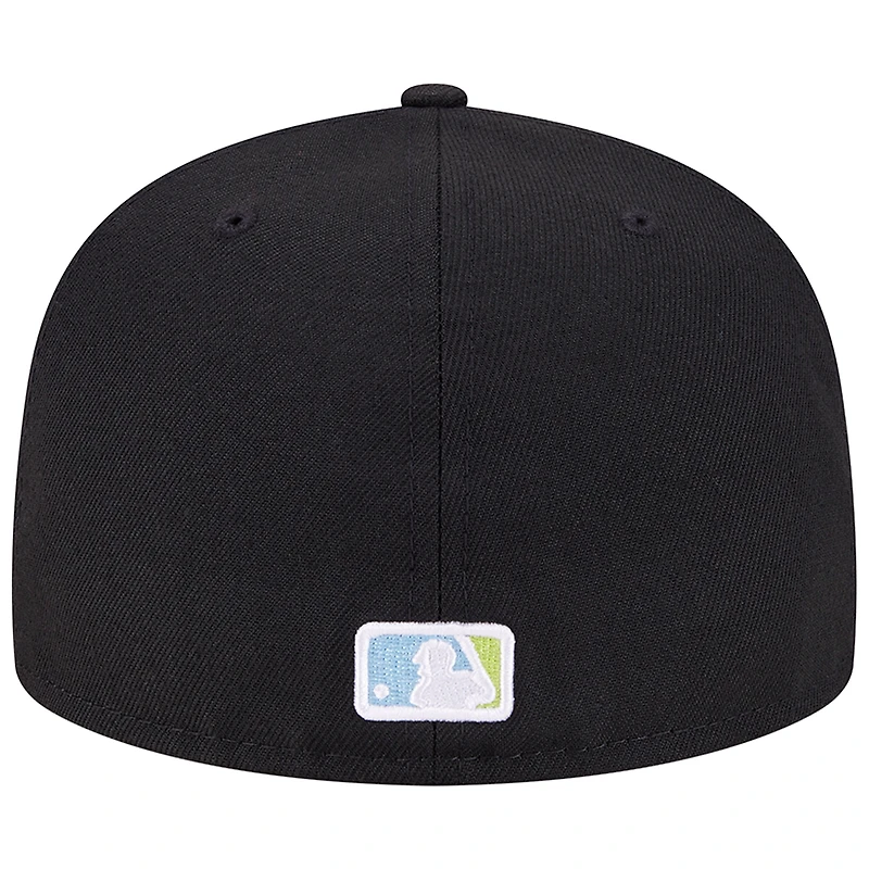 Casquette ajustée 59FIFTY Black Chicago White Sox New Era pour homme